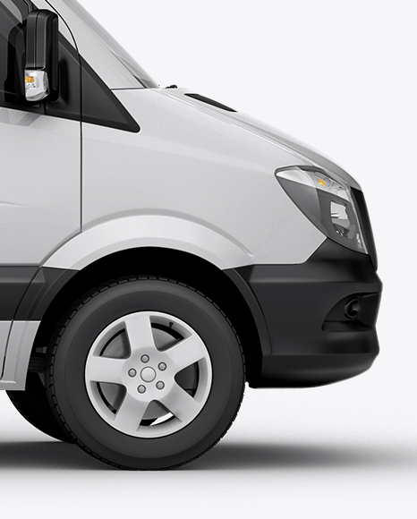 Download Van HQ Mockup Side View in Vehicle Mockups on Yellow Images Object Mockups