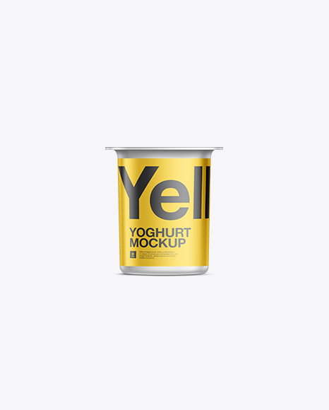 Download Yogurt Packaging Mockup In Packaging Mockups On Yellow Images Object Mockups PSD Mockup Templates