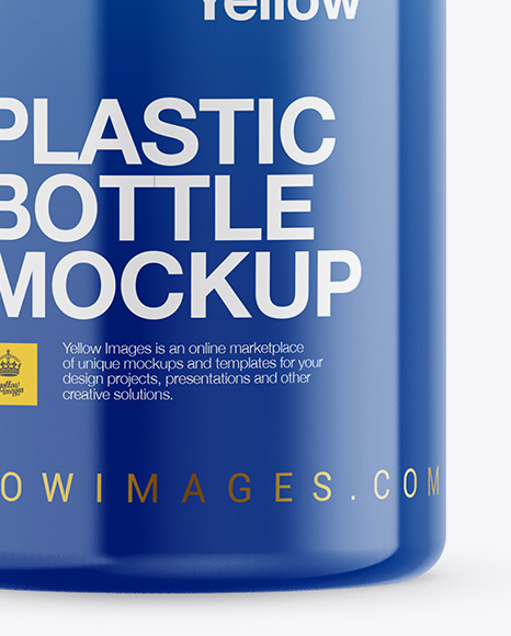 Glossy Plastic Bottle Mockup PSD #1