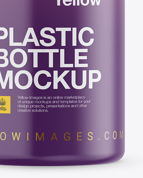 Matte Plastic Bottle Mockup PSD #1