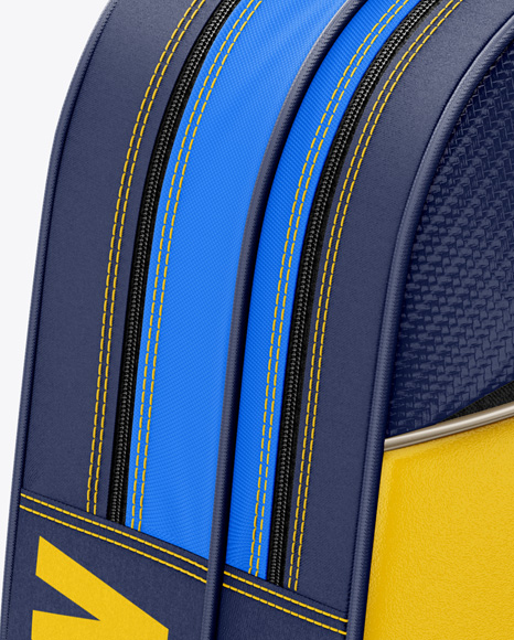 Download Badminton Bag Mockup - Half-Side View in Apparel Mockups on Yellow Images Object Mockups