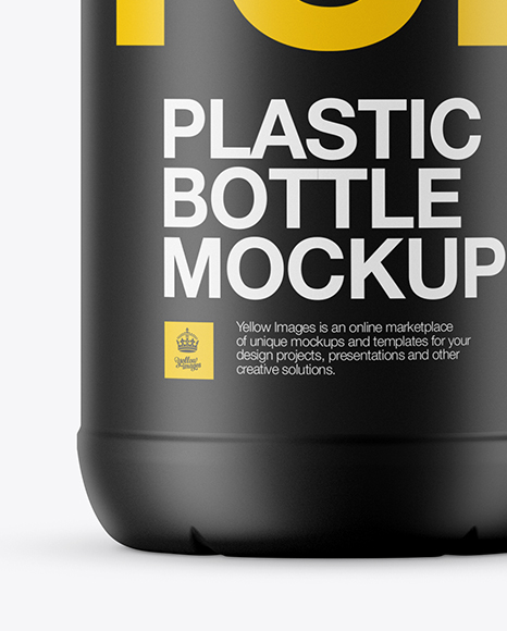 Download Matte Plastic Bottle Mockup in Bottle Mockups on Yellow Images Object Mockups