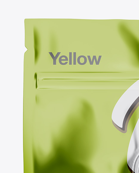 Metallic Stand Up Pouch Mockup PSD #2