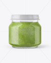 Baby Food Broccoli Puree Jar Mockup