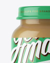 Baby Food Apple Puree Jar Mockup - Front View