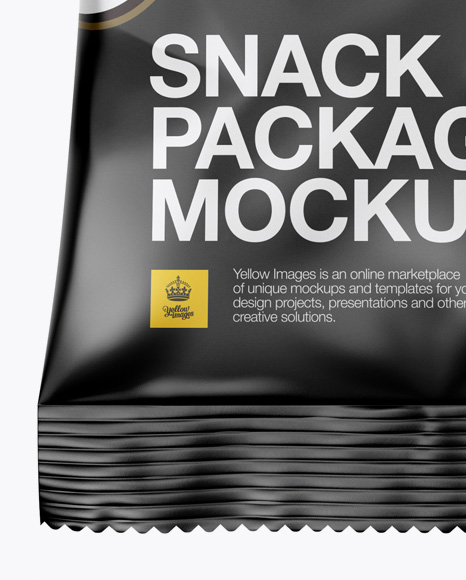 Download Matte Snack Package Mockup In Flow Pack Mockups On Yellow Images Object Mockups PSD Mockup Templates