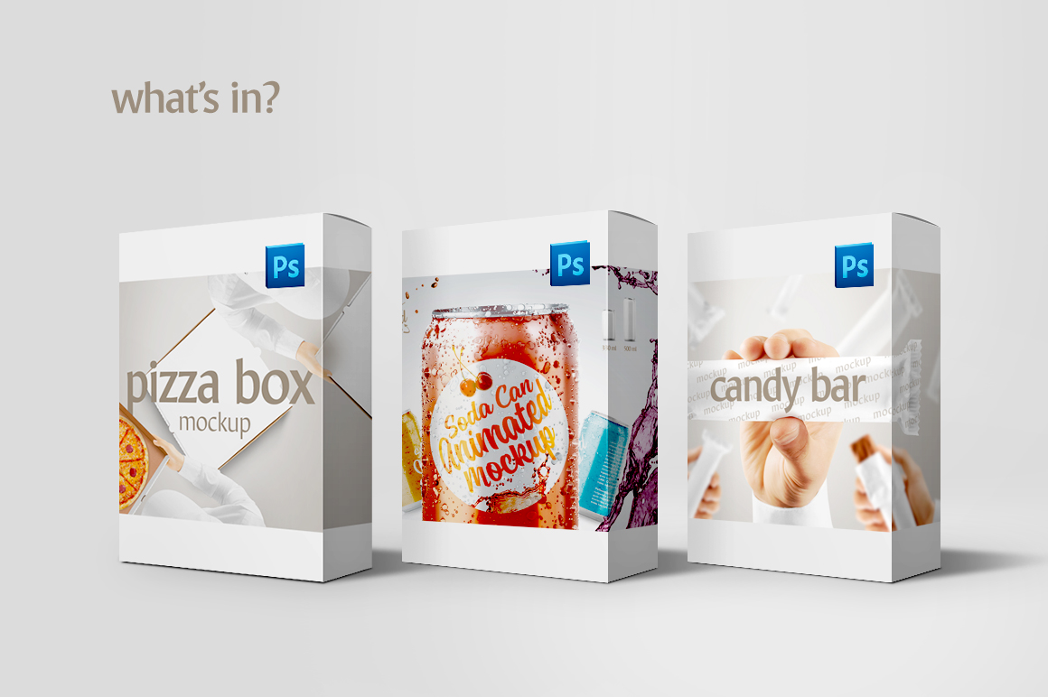 Food & Drinks Packaging mockup set