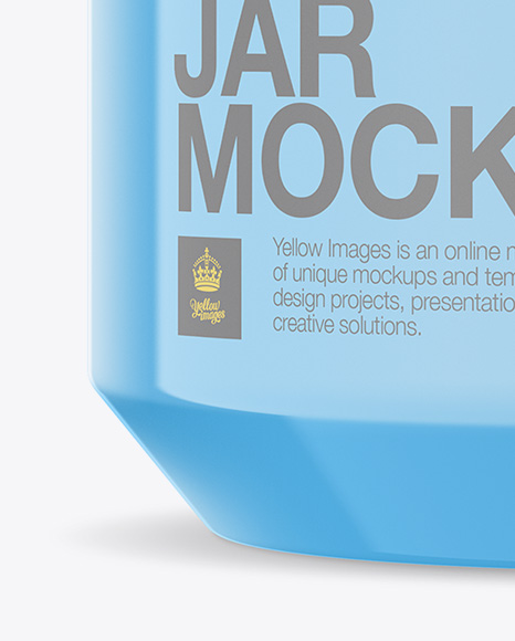Glossy Plastic Jar Mockup PSD #2