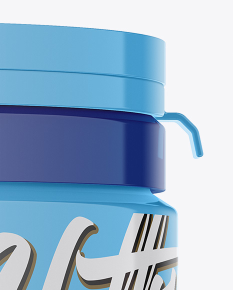 Glossy Plastic Jar Mockup PSD #1