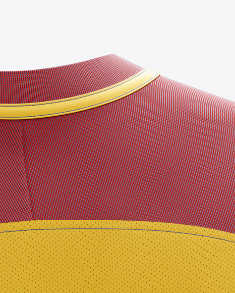 Men’s Soccer Team Jersey mockup (Back Half Side View) PSD #1