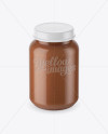 Baby Food Vegetable Puree Jar Mockup - High-Angle Shot