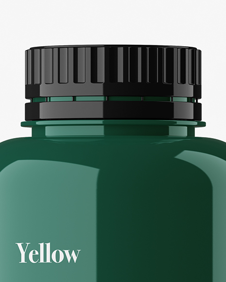 Glossy Plastic Bottle Mockup PSD #2