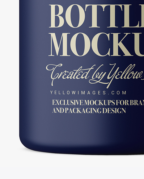 Matte Plastic Bottle Mockup PSD #1