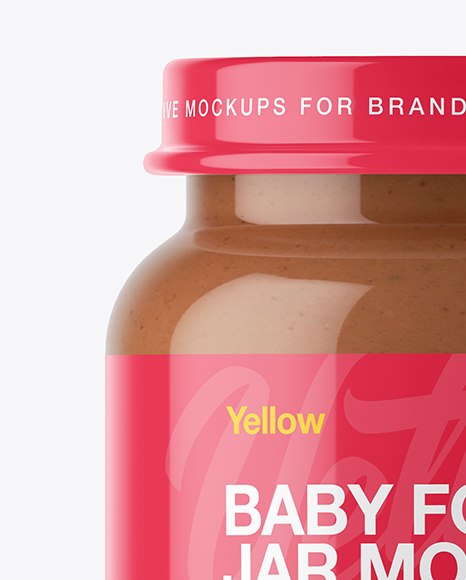 Download Baby Food Vegetable Puree Small Jar Mockup Front View In Jar Mockups On Yellow Images Object Mockups Yellowimages Mockups