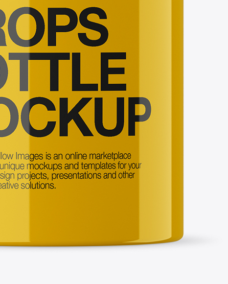Glossy Plastic Dropper Bottle Mockup PSD #1