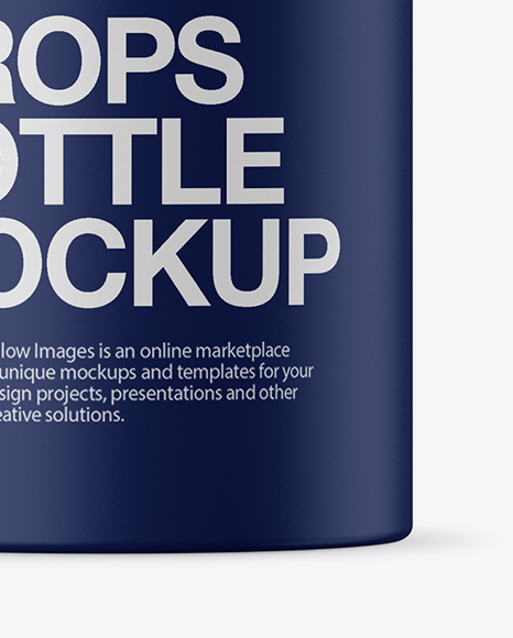 Matte Plastic Dropper Bottle Mockup PSD #1