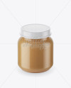 Baby Food Apple Puree Small Jar Mockup (High-Angle Shot)