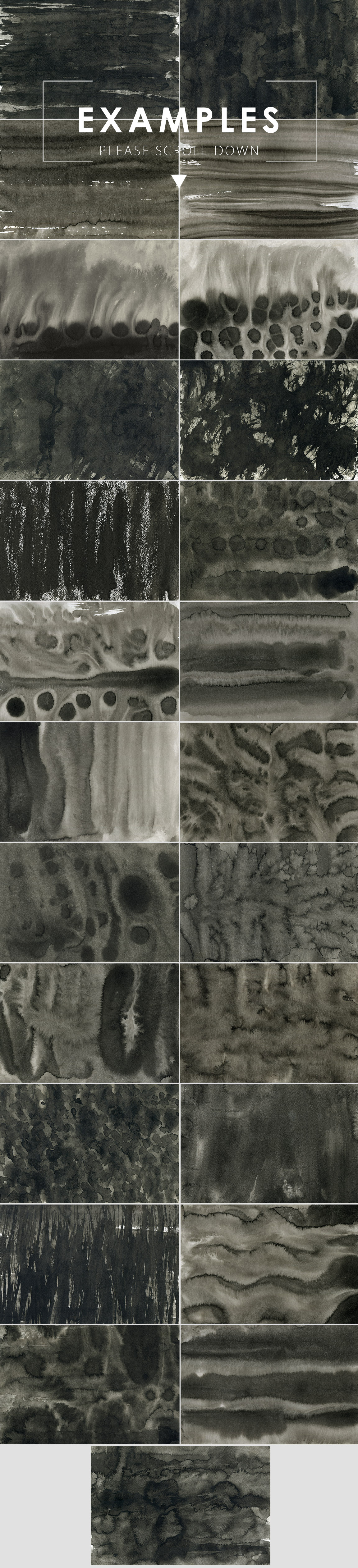 Black Ink Backgrounds Vol. 2 in Textures on Yellow Images Creative Store