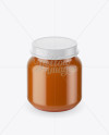 Baby Food Carrot Puree Small Jar Mockup (High-Angle Shot)