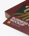 Download Business Cards Mockup - Half Side View (High Angle Shot ...