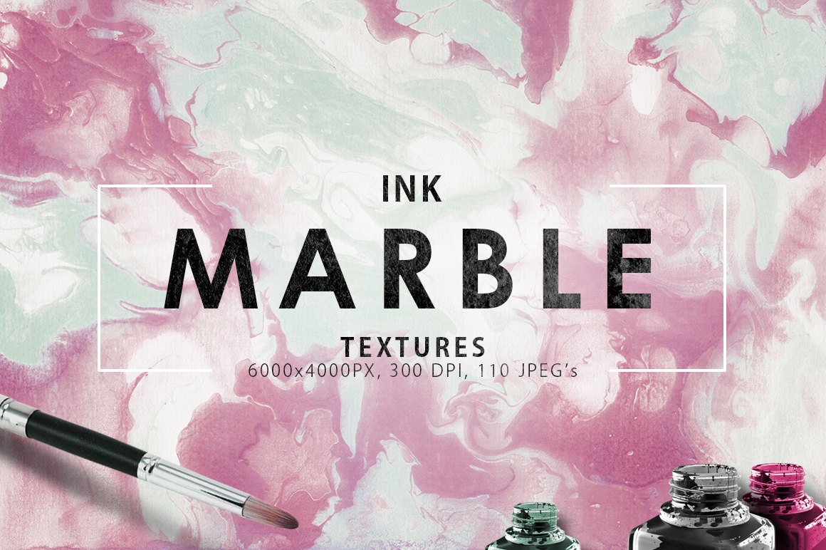 110 Marble Ink Paper Textures In Textures On Yellow Images Creative Store