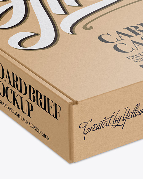 Download Cardboard Case Mockup - Front View in Box Mockups on ...