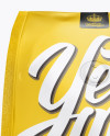 Glossy Coffee Bag With Valve Mockup - Hero Shot