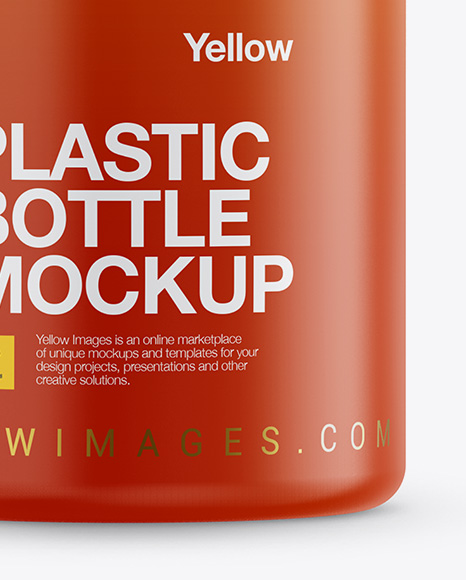 Matte Plastic Bottle Mockup PSD #1