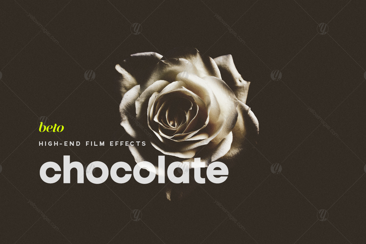 Download Chocolate Action In Actions Presets On Yellow Images Creative Store PSD Mockup Templates