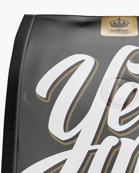 Matte Coffee Bag With Valve Mockup   Hero Shot PSD #1