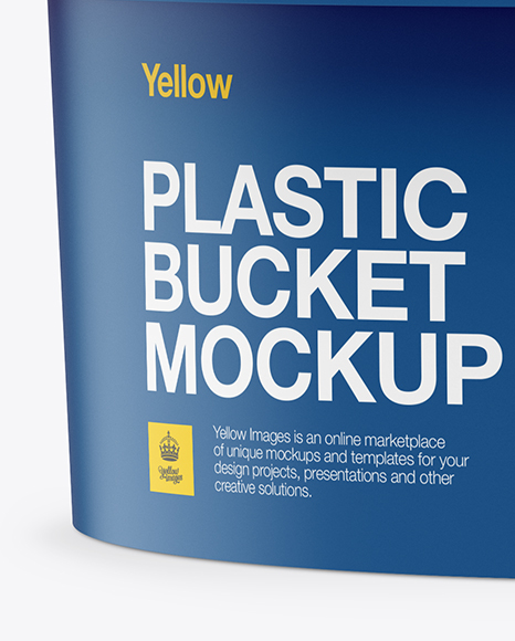 Download Matte Plastic Tub Mockup In Pot Tub Mockups On Yellow Images Object Mockups PSD Mockup Templates