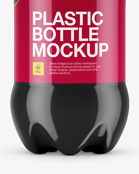Glossy Plastic Bottle Mockup PSD #1
