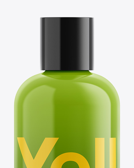 Glossy Plastic Bottle Mockup PSD #2
