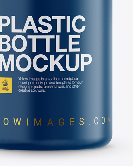 Matte Plastic Bottle Mockup PSD #1