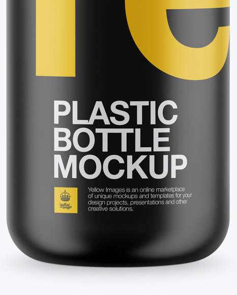 Matte Plastic Bottle Mockup PSD #1