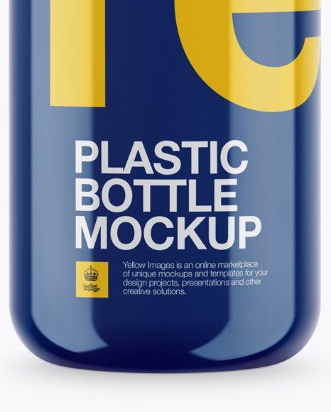 Download Glossy Plastic Bottle Mockup In Bottle Mockups On Yellow Images Object Mockups PSD Mockup Templates