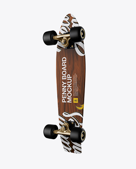 Download Penny Board Mockup - Back Half Side View in Vehicle ...