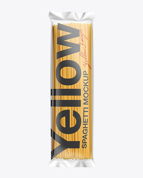 Download Clear Plastic Spaghetti Packaging Mockup In Packaging Mockups On Yellow Images Object Mockups PSD Mockup Templates