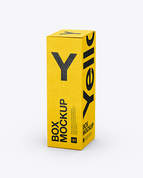 Download Nasal Spray Box Mockup 70 Angle Front View High Angle Shot In Box Mockups On Yellow Images Object Mockups