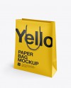 Download Rope Handle Paper Bag Mockup Half Side View in Bag & Sack ... Yellowimages Mockups