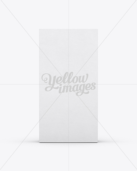 Download Paper Box Mockup Front View Eye Level Shot In Box Mockups On Yellow Images Object Mockups