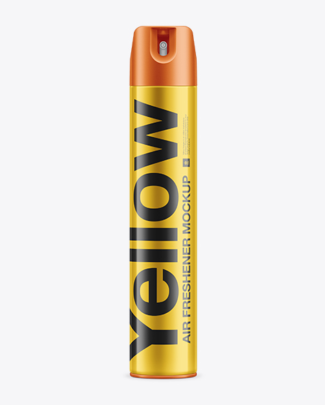 Wood Polish Aerosol Mockup