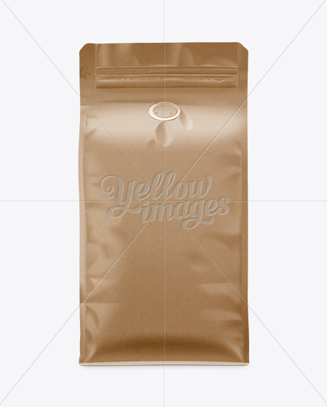 Download Kraft Coffee Bag Mockup / Front View in Bag & Sack Mockups ...