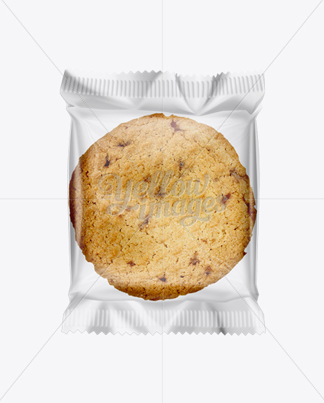 Download Individually Wrapped Cookie Mockup In Flow Pack Mockups On Yellow Images Object Mockups