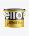 2.5L Plastic Bucket Mockup - Free Download Images High Quality PNG, JPG