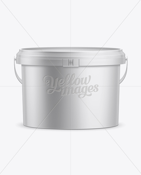 5l Paint Bucket Mockup In Bucket Pail Mockups On Yellow Images Object Mockups