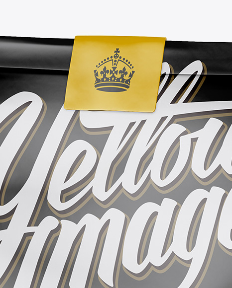 Matte Snack Bag With Label Mockup   Half Side View PSD #1
