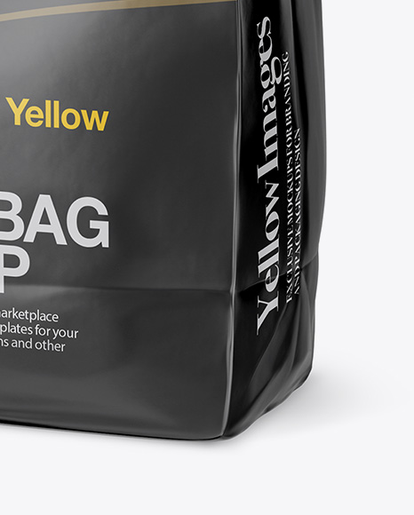 Matte Snack Bag With Label Mockup   Half Side View PSD #6