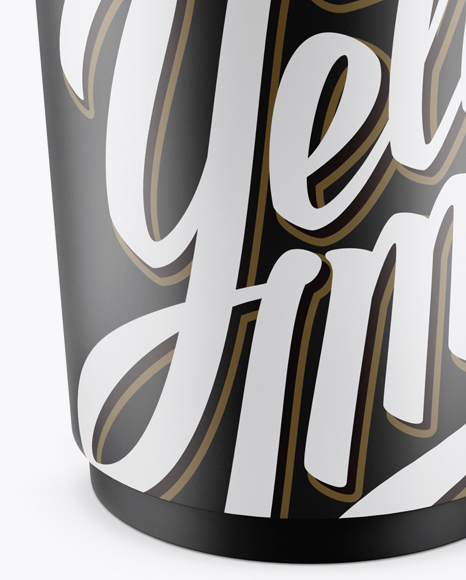 Matte Coffee Cup Mockup (High Angle Shot) PSD #1
