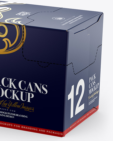 Download Carton Pack Psd Mockup Half Side View Yellowimages